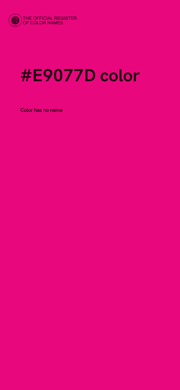 #E9077D color image