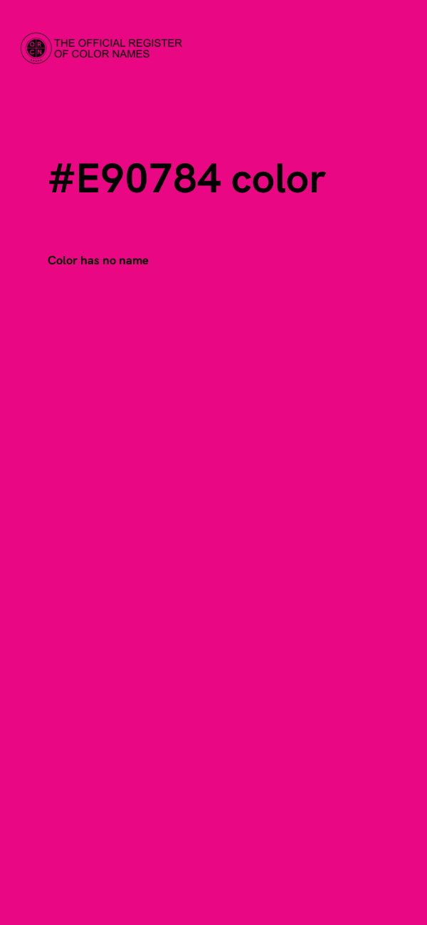 #E90784 color image