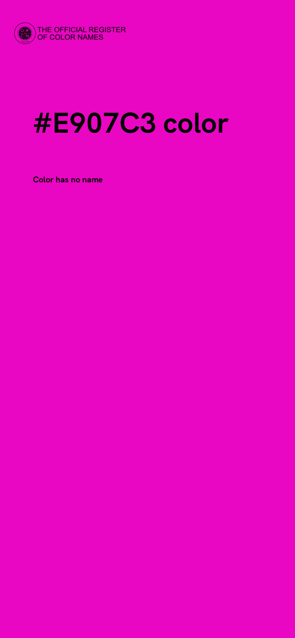 #E907C3 color image