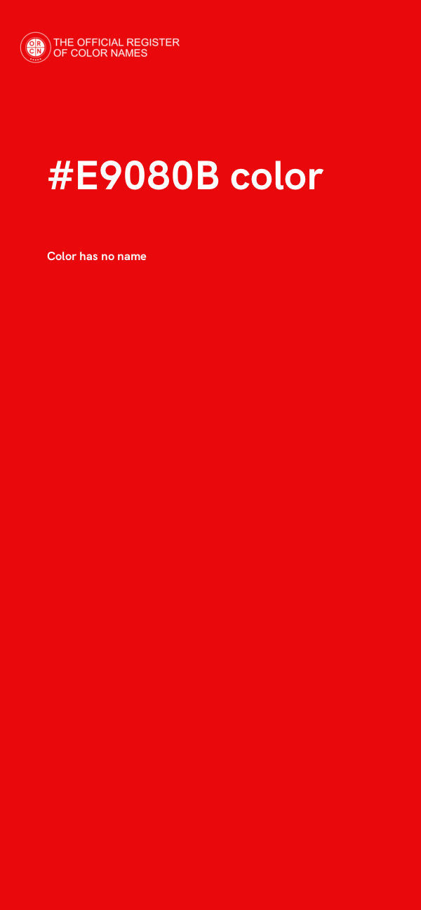#E9080B color image