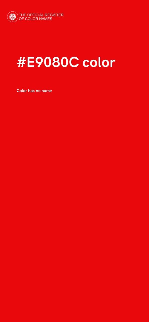 #E9080C color image