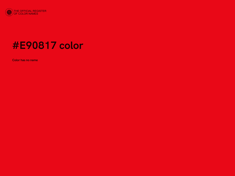 #E90817 color image