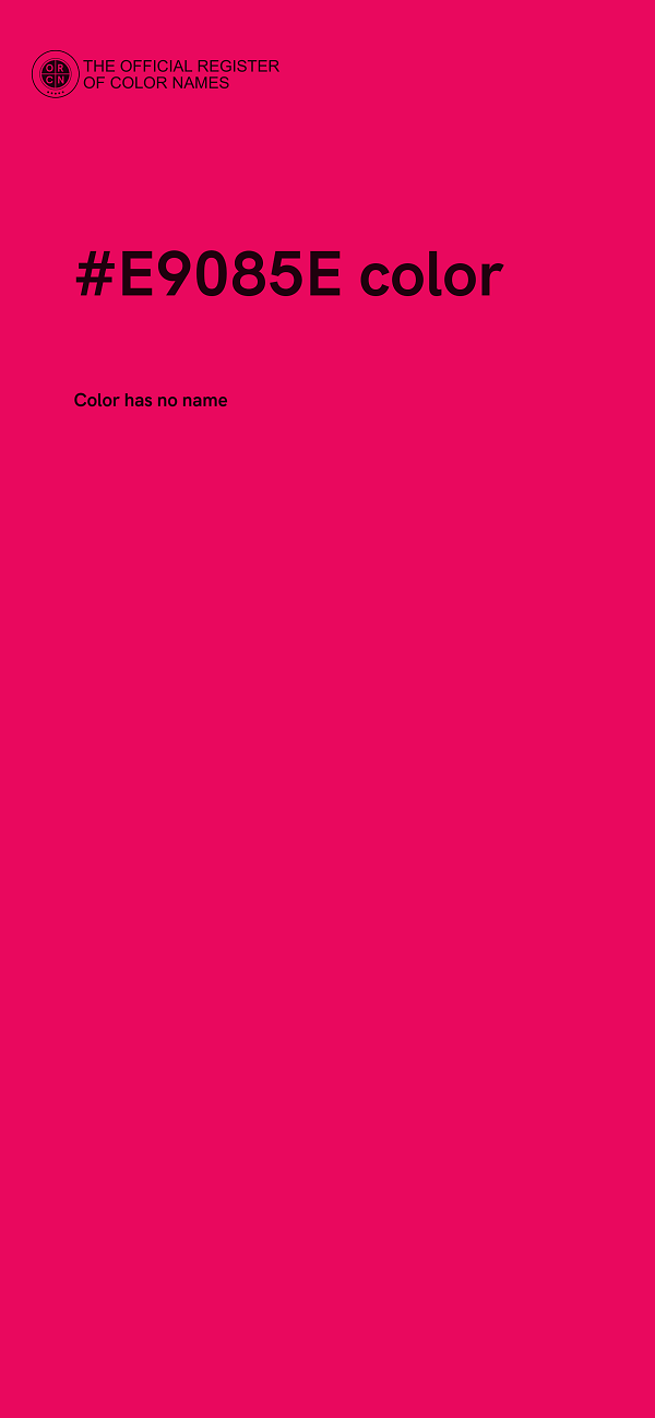 #E9085E color image
