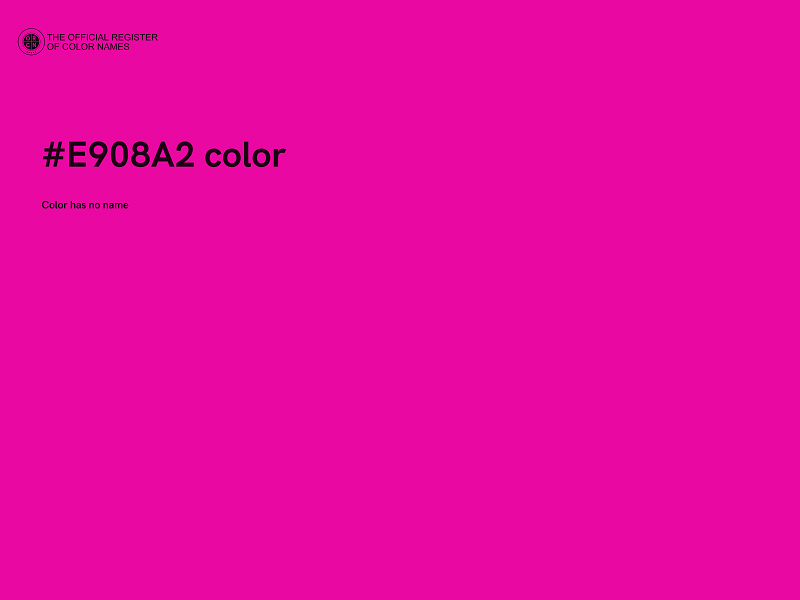 #E908A2 color image