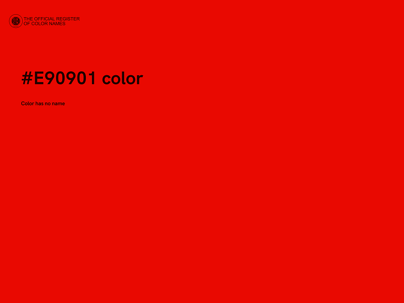 #E90901 color image