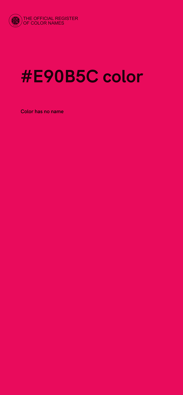 #E90B5C color image