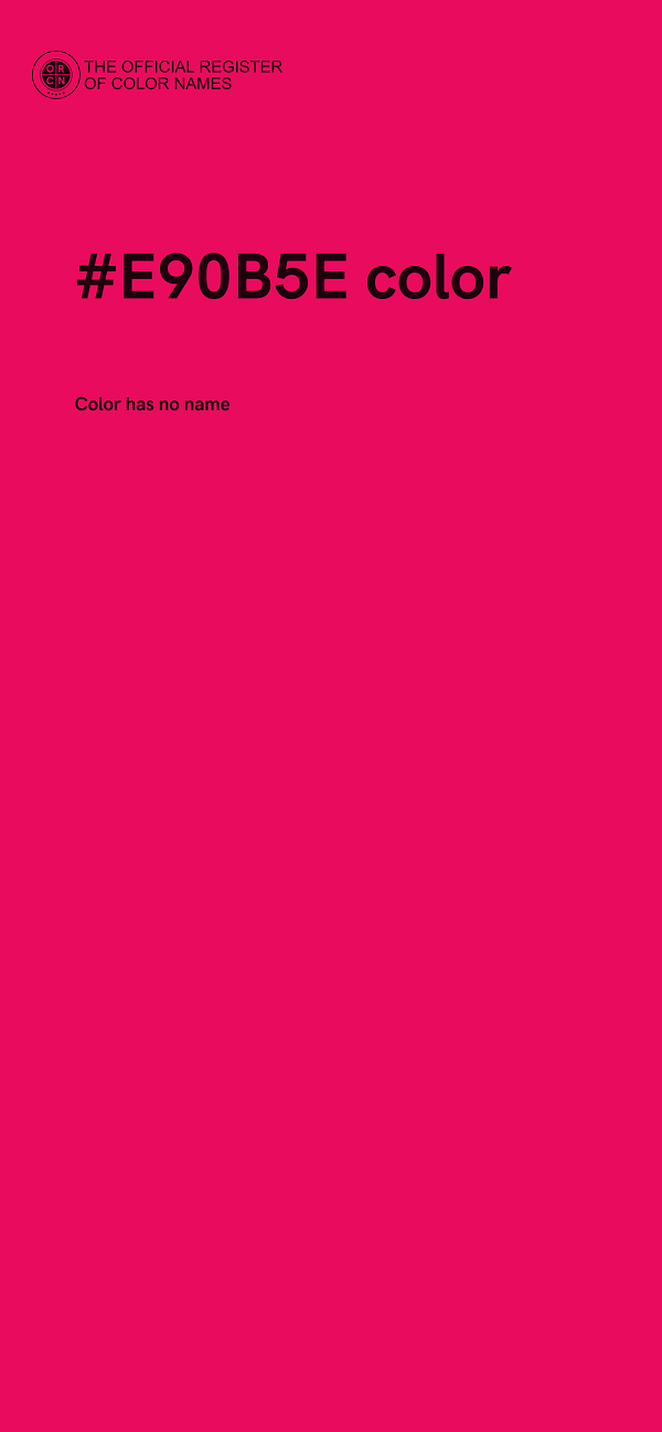 #E90B5E color image