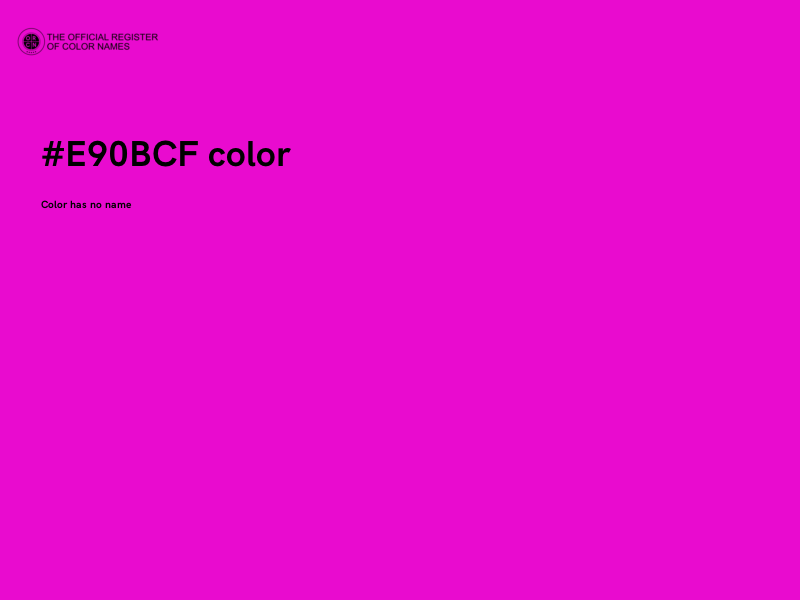 #E90BCF color image