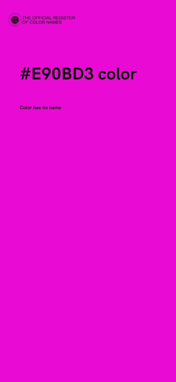 #E90BD3 color image