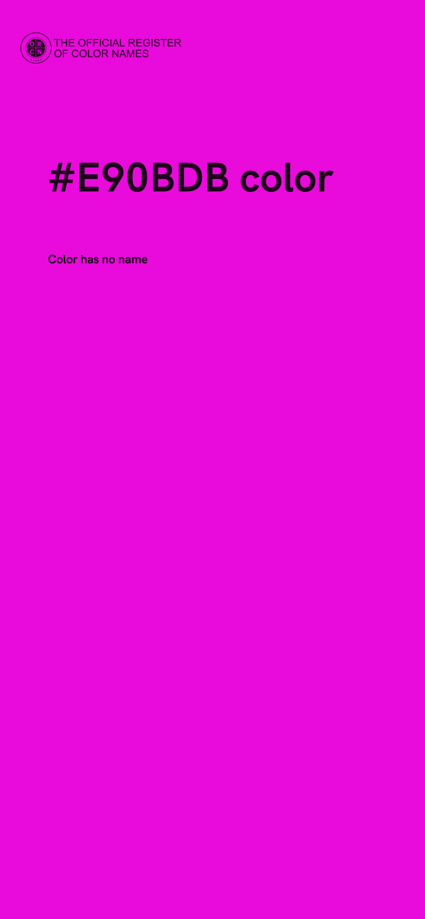 #E90BDB color image