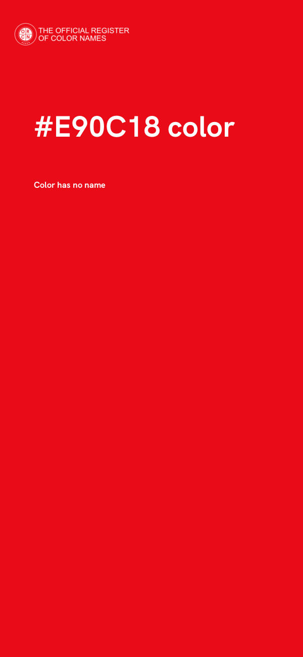 #E90C18 color image