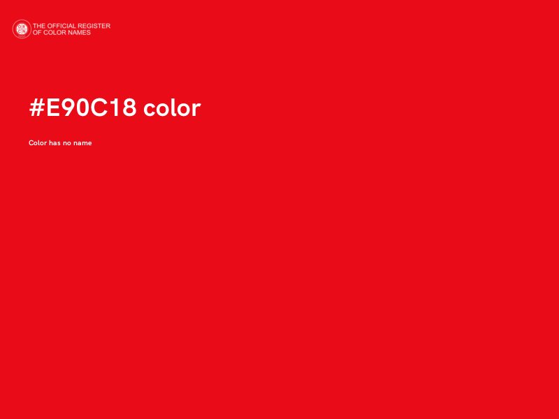 #E90C18 color image