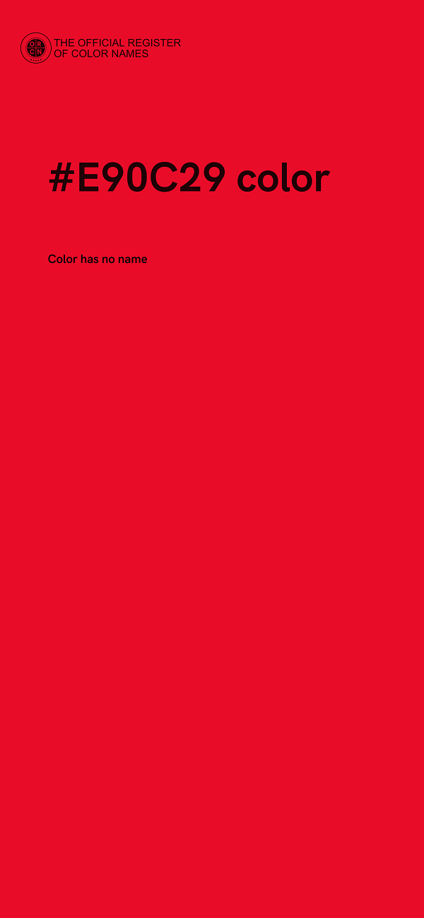 #E90C29 color image