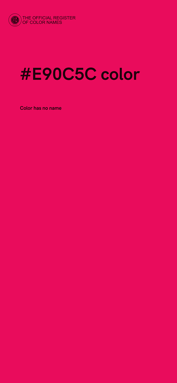 #E90C5C color image