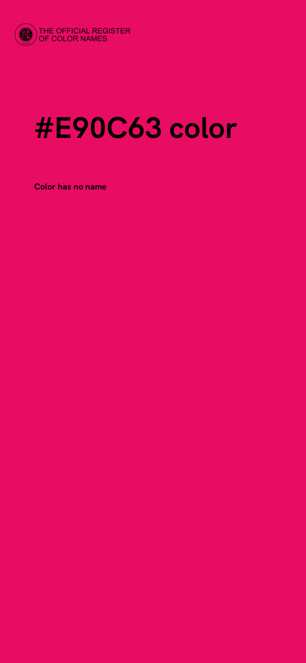 #E90C63 color image