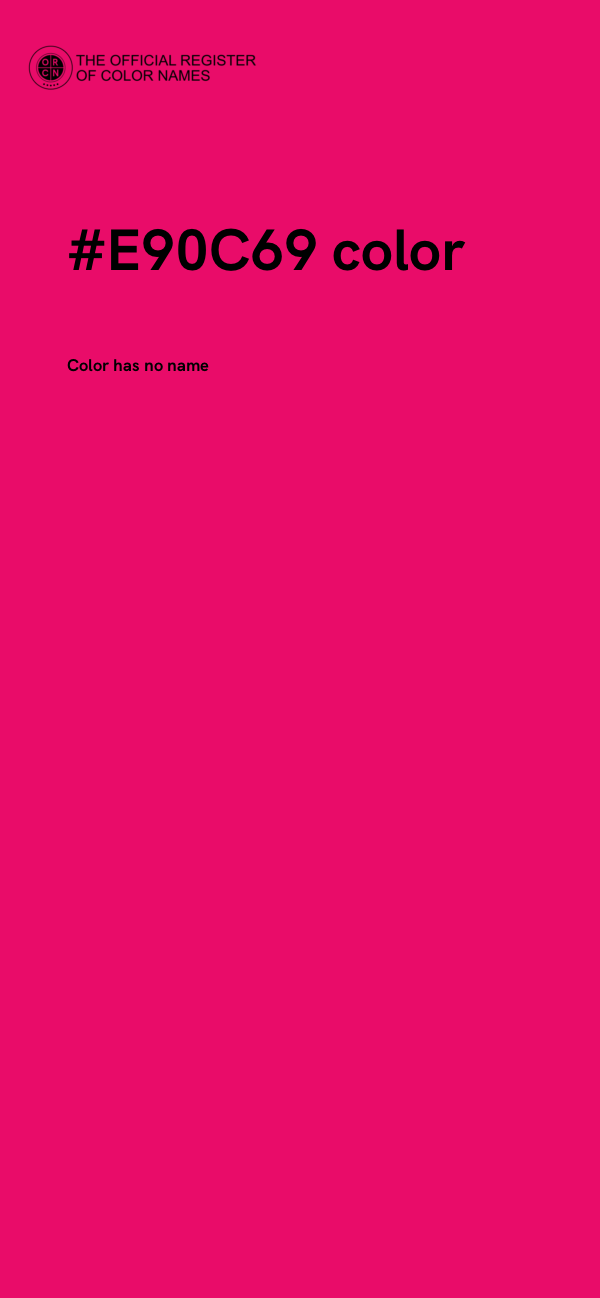 #E90C69 color image