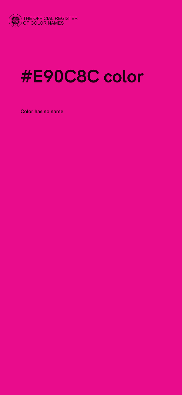 #E90C8C color image