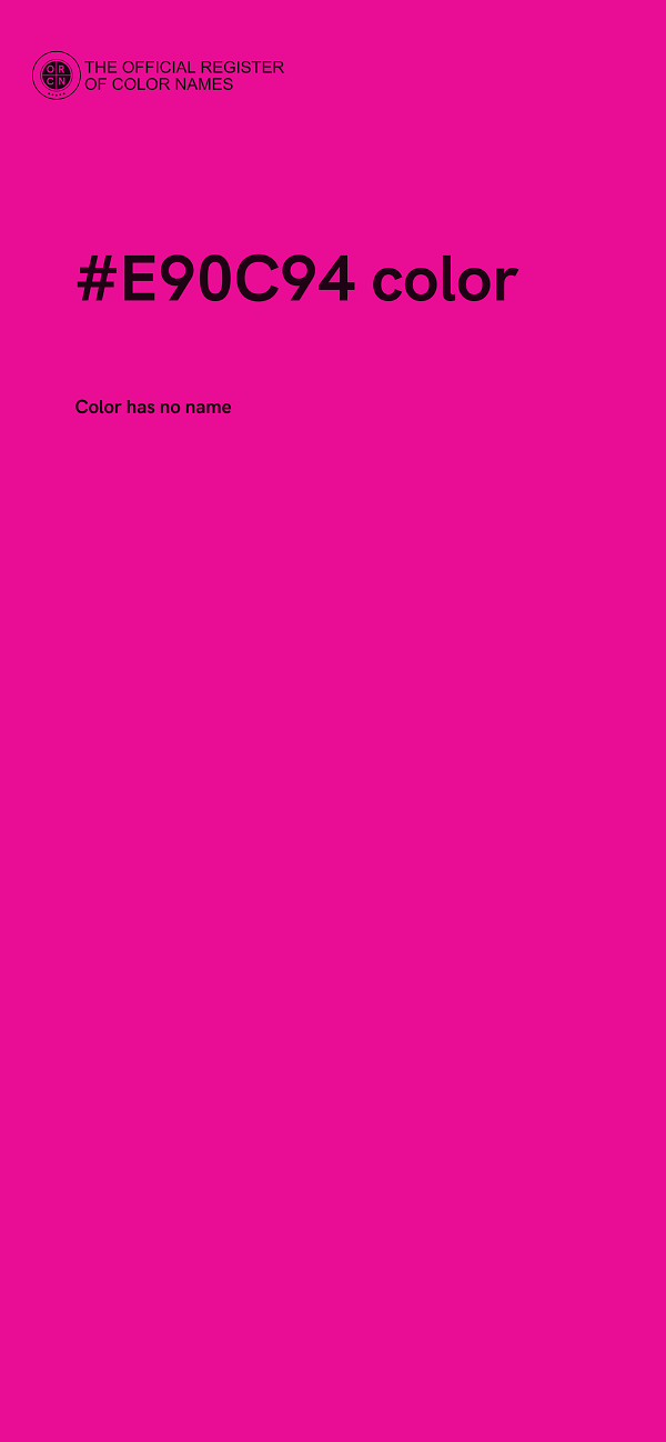 #E90C94 color image