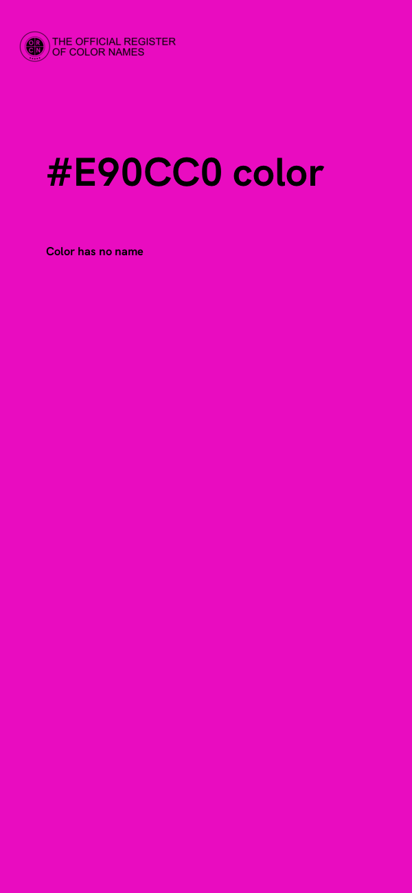 #E90CC0 color image