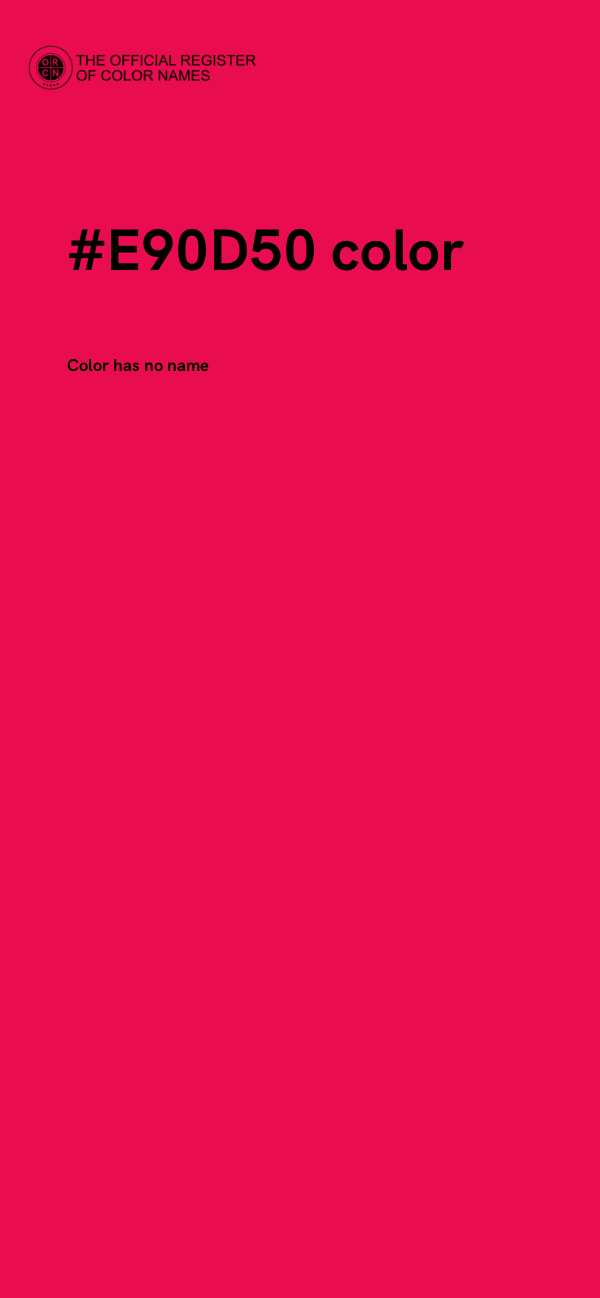 #E90D50 color image