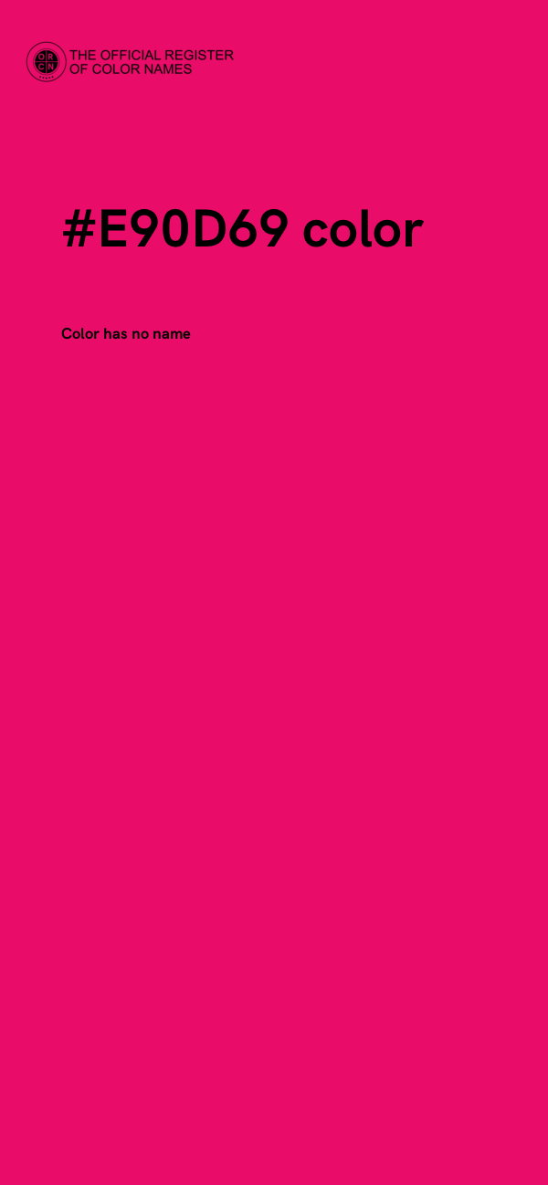 #E90D69 color image