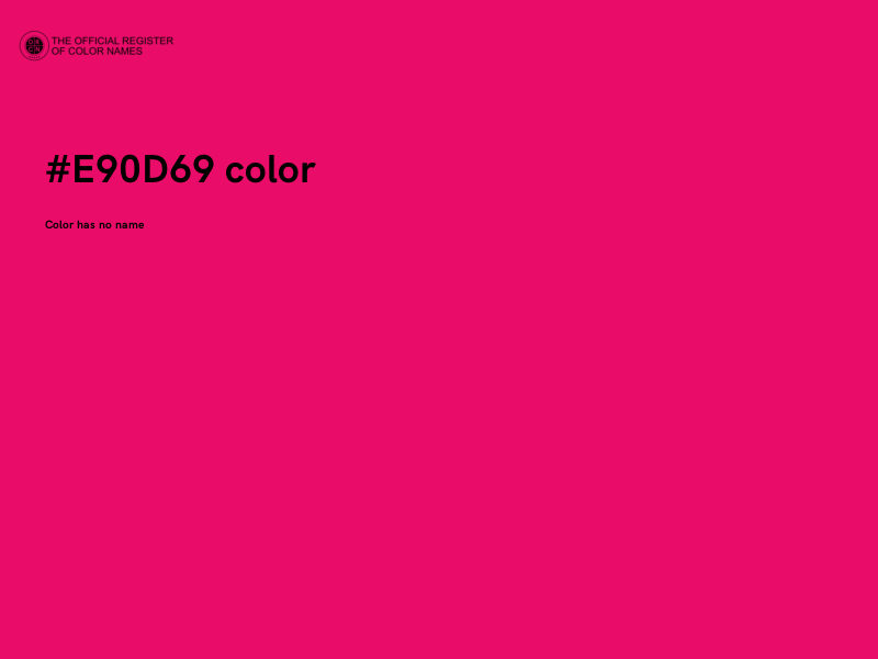 #E90D69 color image