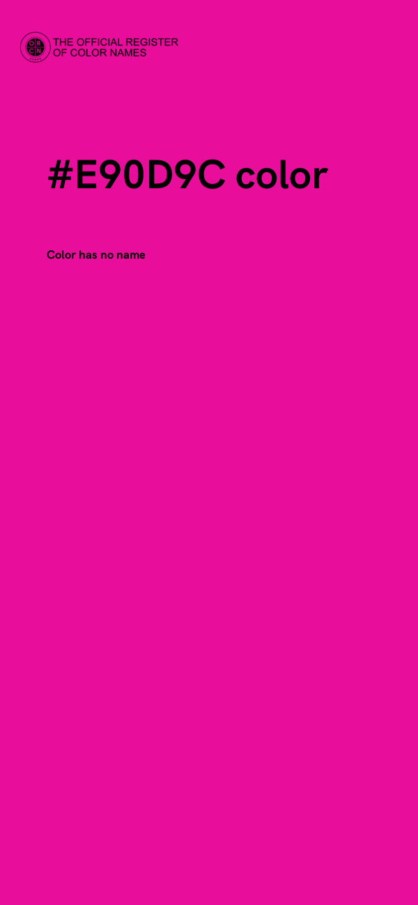 #E90D9C color image