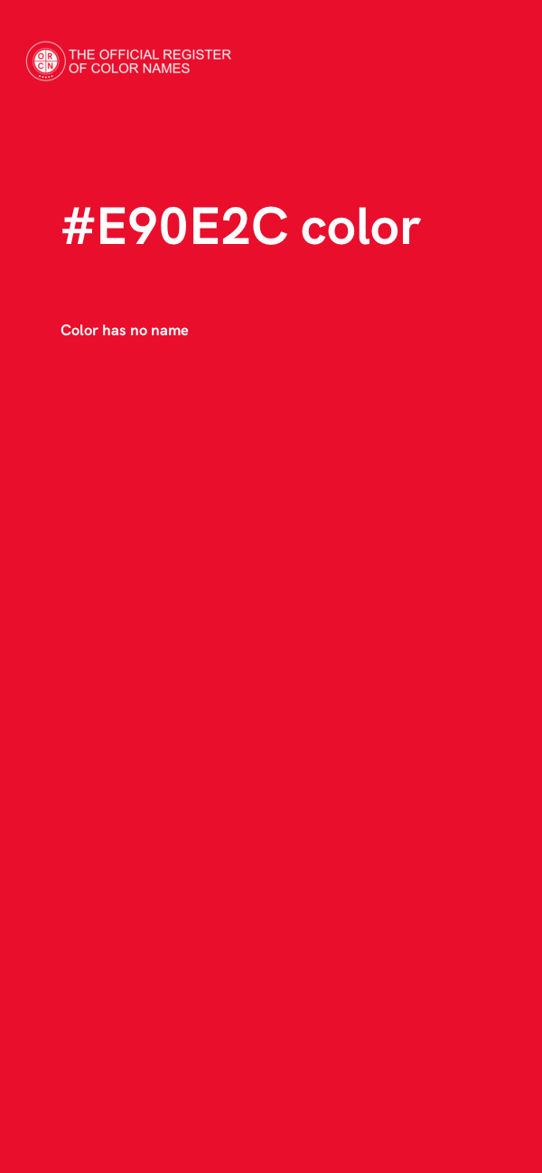 #E90E2C color image