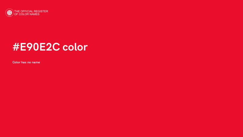 #E90E2C color image