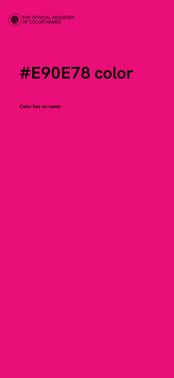 #E90E78 color image