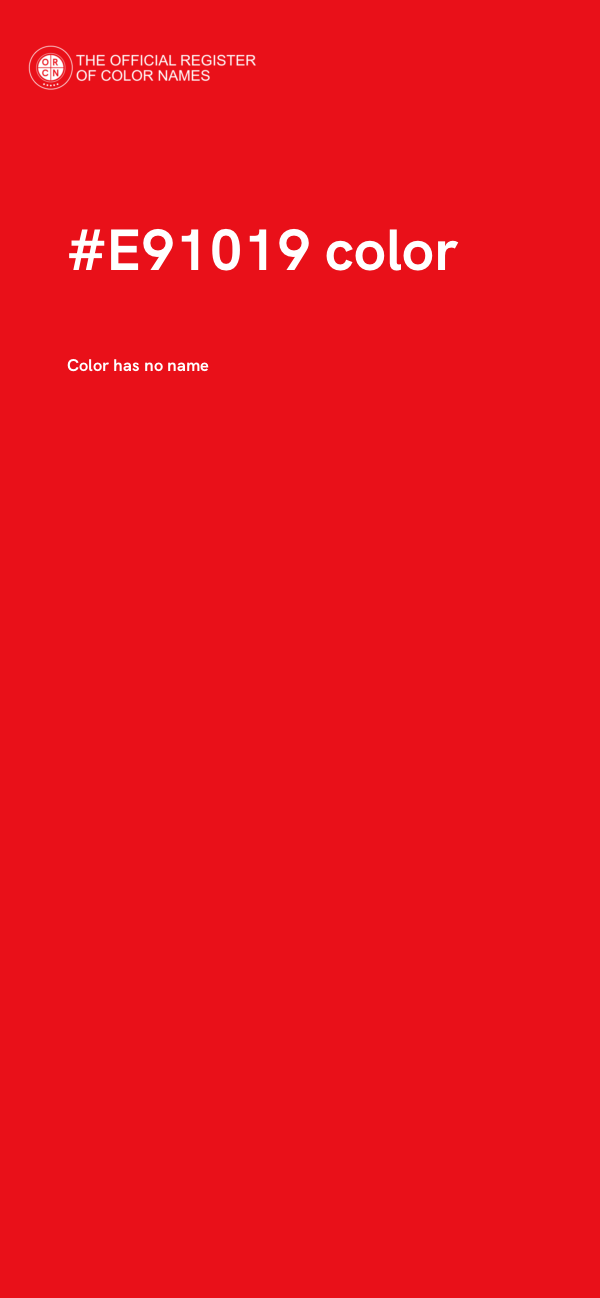 #E91019 color image