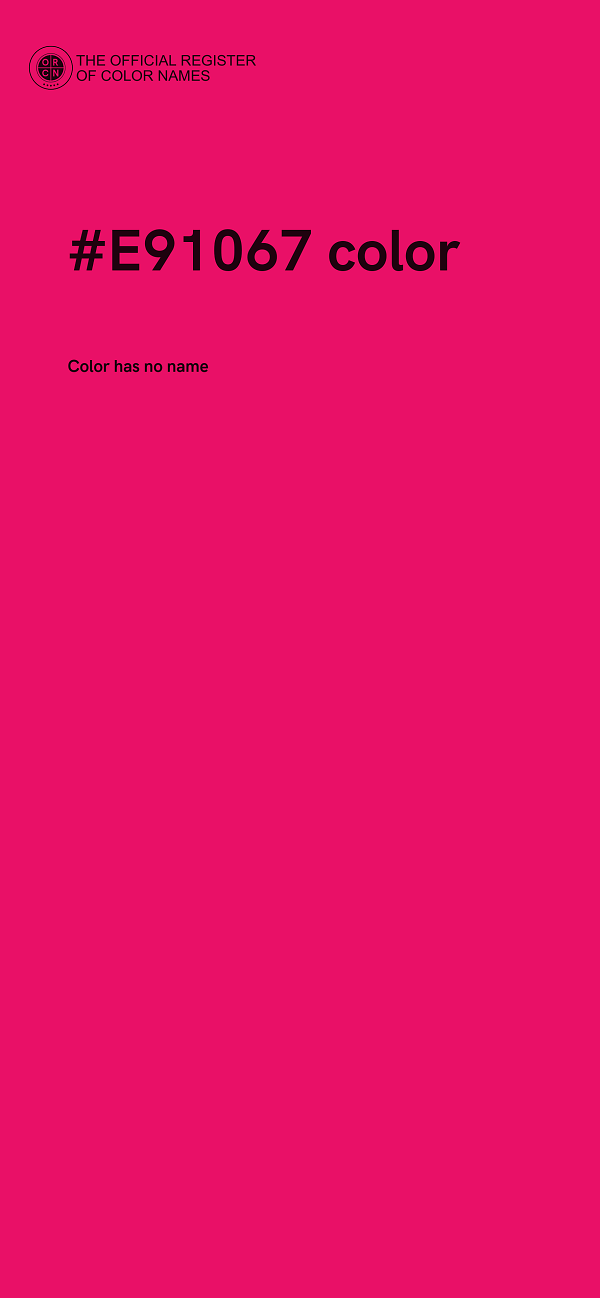 #E91067 color image