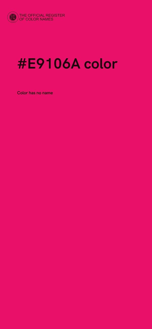 #E9106A color image