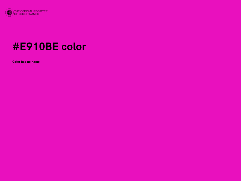 #E910BE color image
