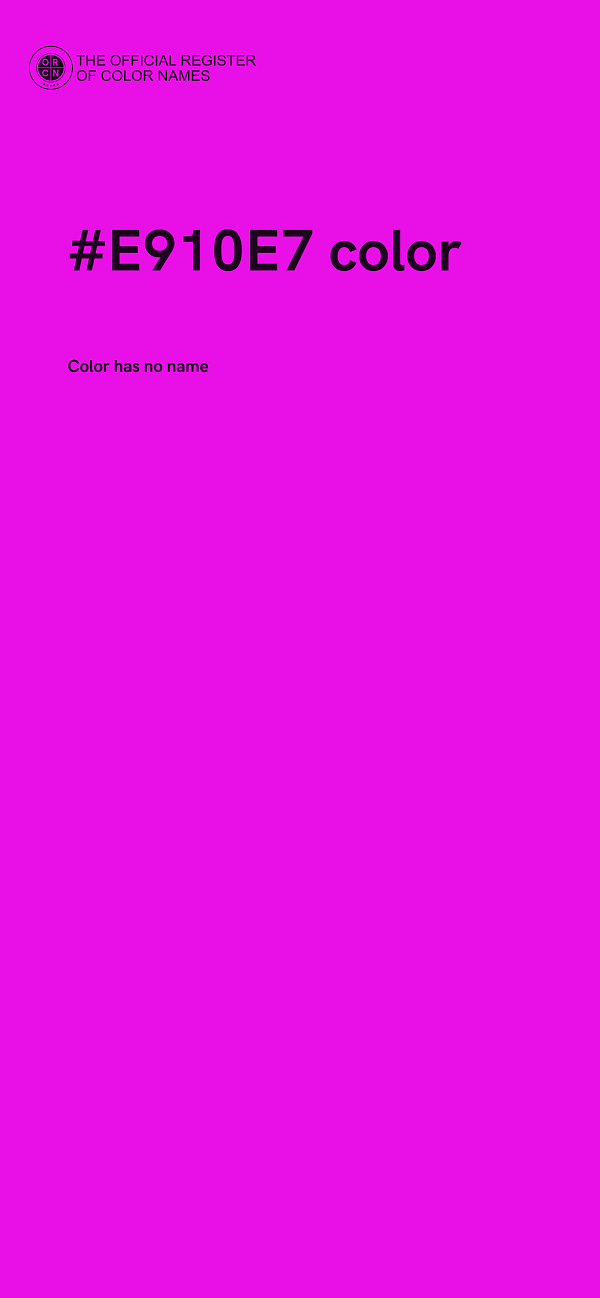 #E910E7 color image