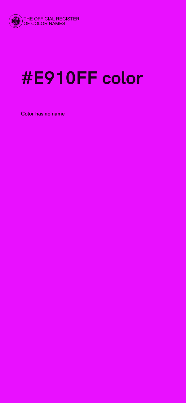 #E910FF color image