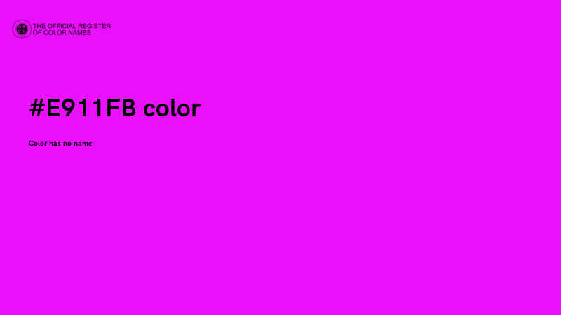#E911FB color image