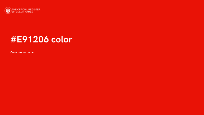 #E91206 color image