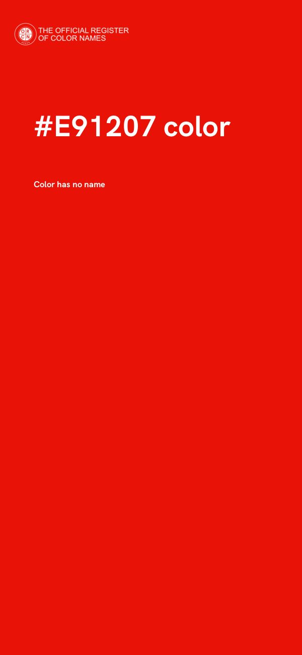 #E91207 color image