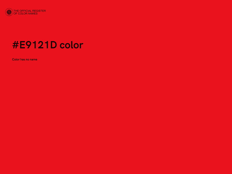 #E9121D color image