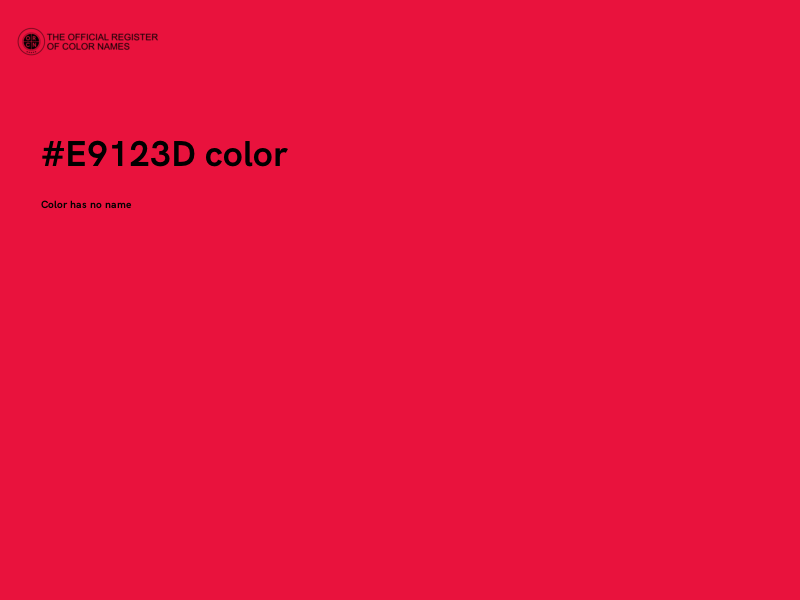 #E9123D color image