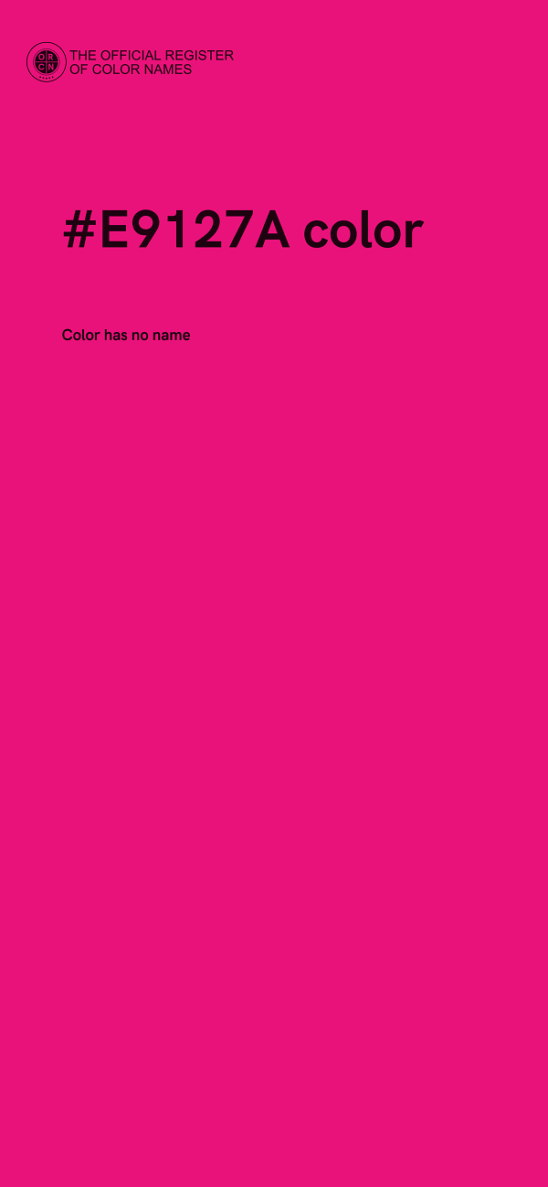 #E9127A color image