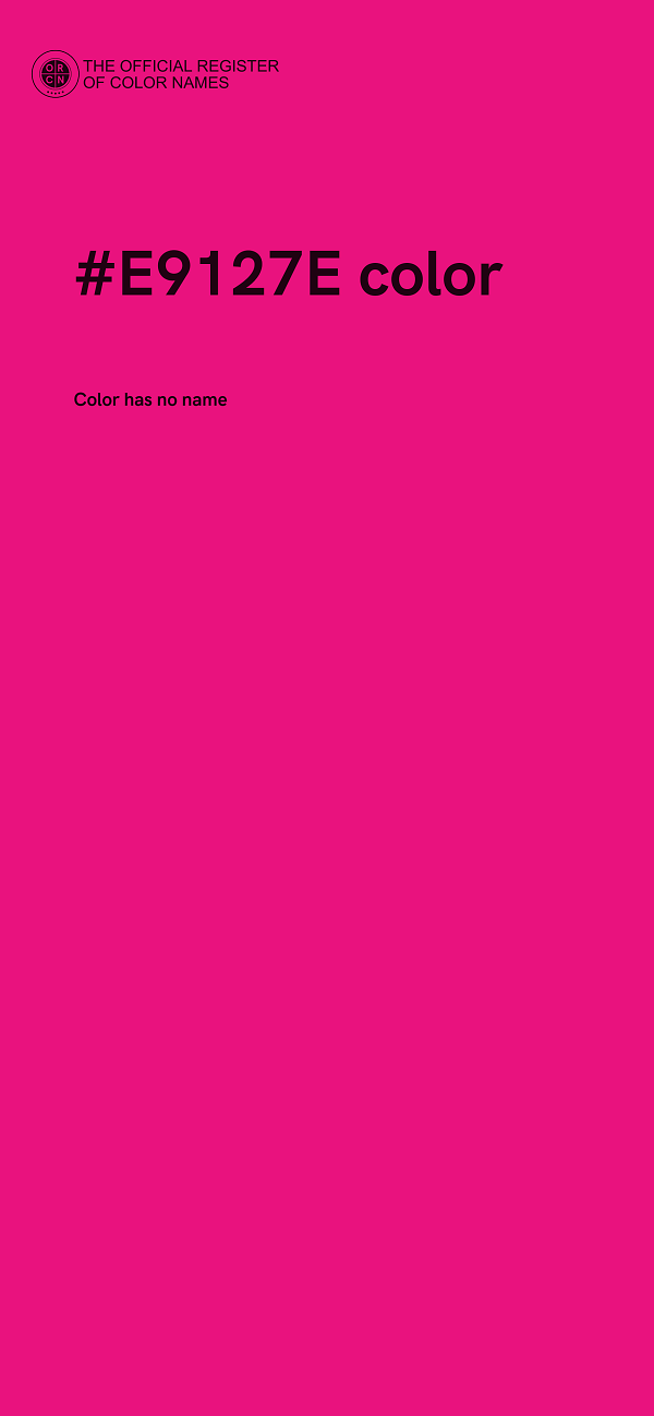 #E9127E color image