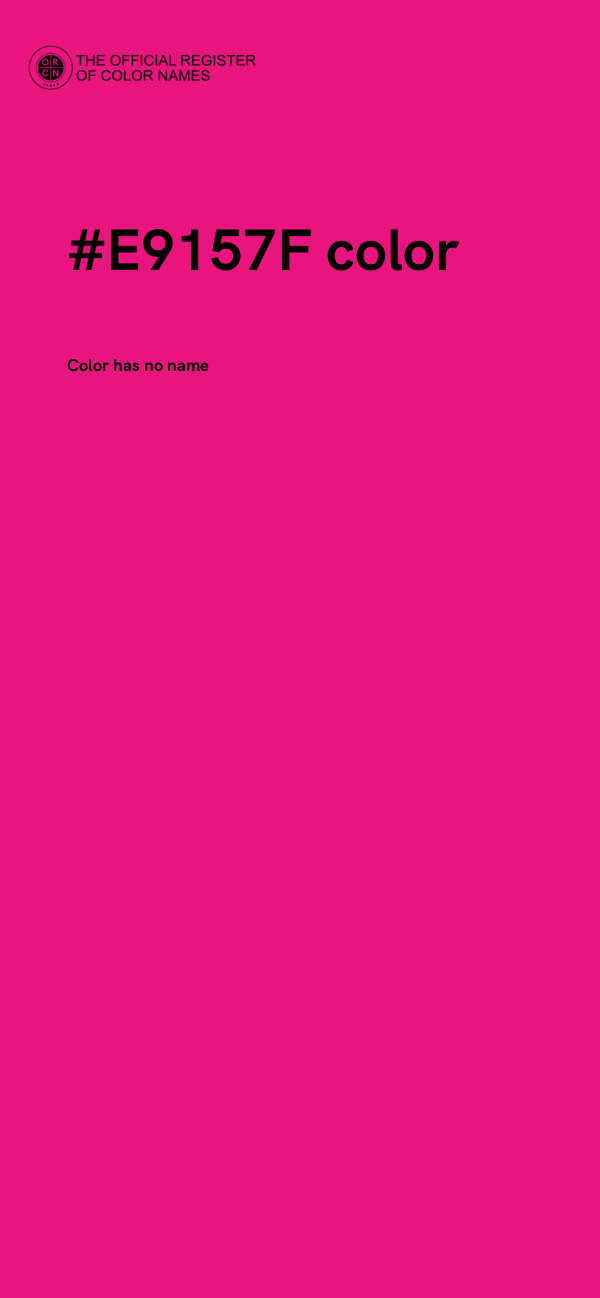 #E9157F color image