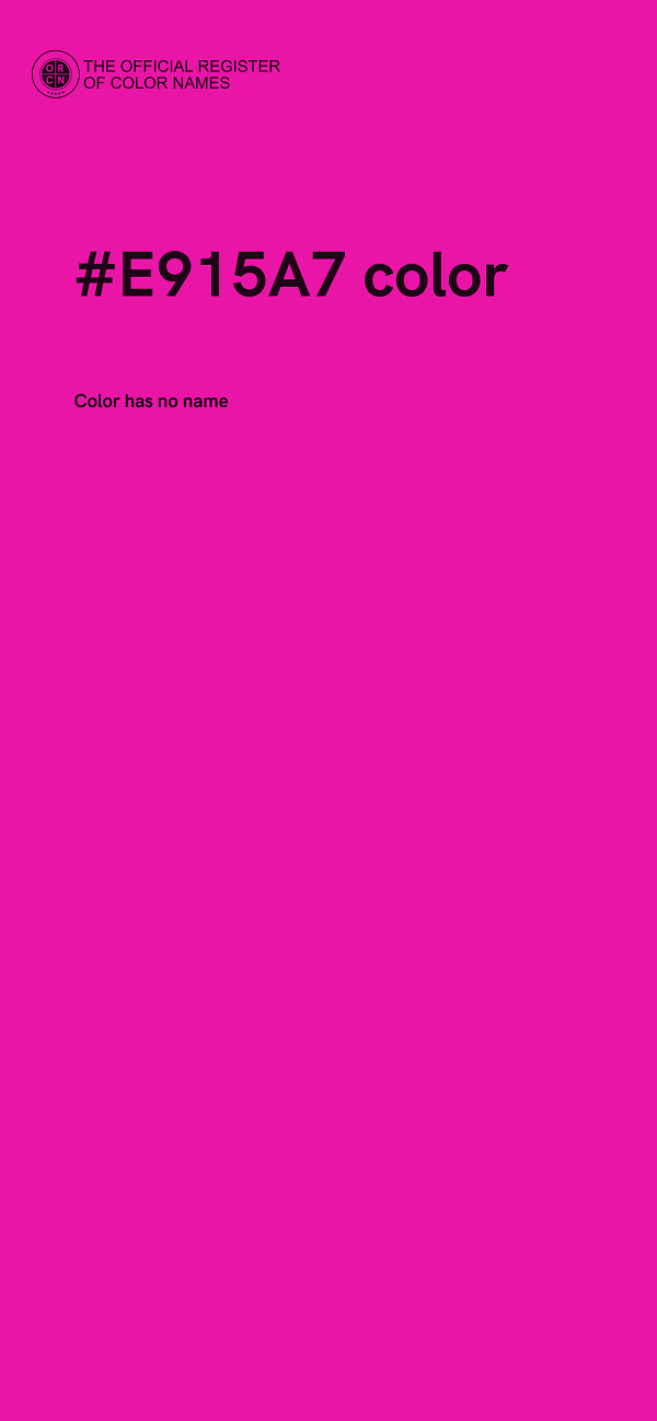 #E915A7 color image