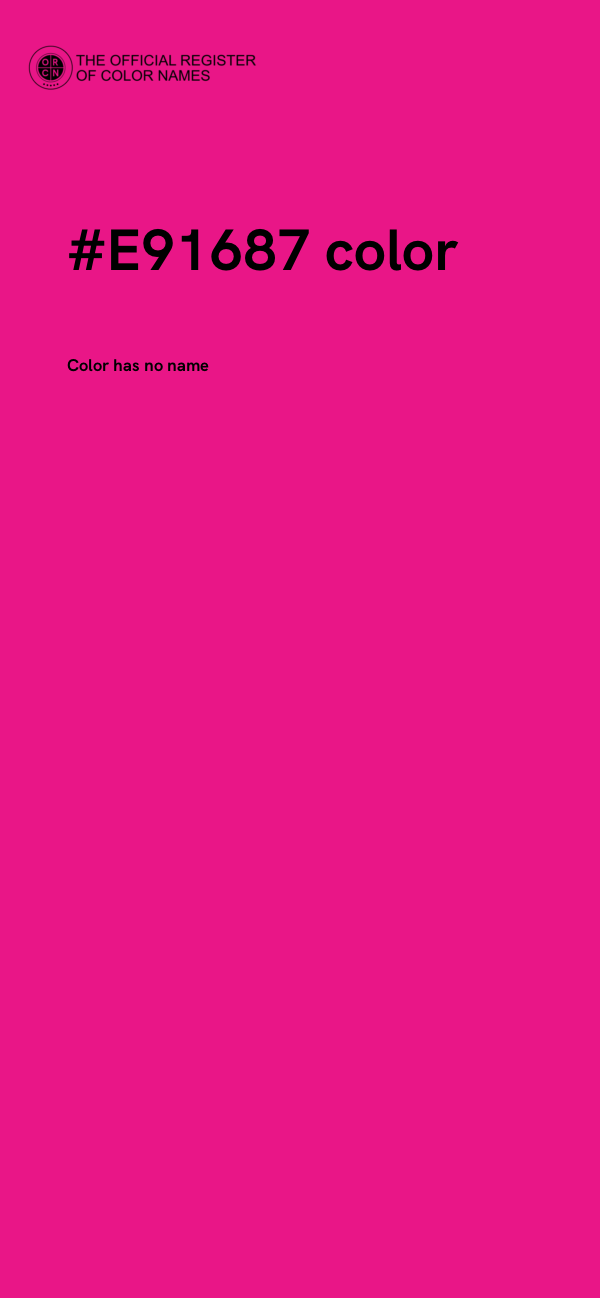 #E91687 color image