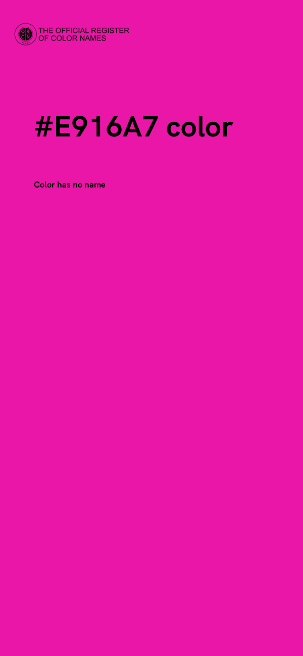 #E916A7 color image
