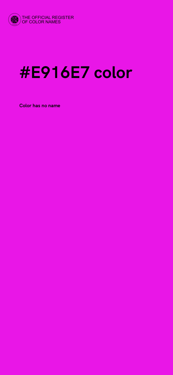 #E916E7 color image