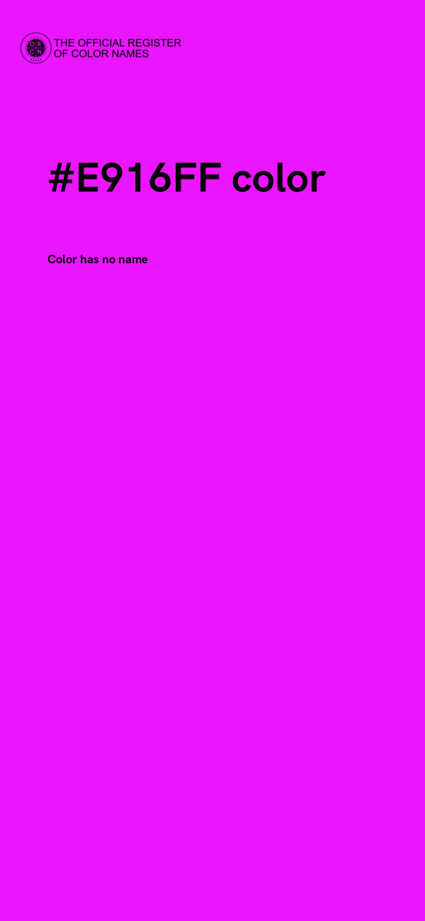 #E916FF color image