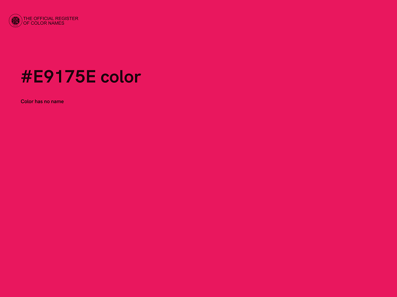 #E9175E color image